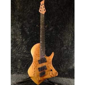 ABASI Guitars Custom6 Multiscale(Fanned Fret) Burl Maple Satin Natural/Ebony 【アバシ氏サイン入り】《エレキギター》｜guitarplanet