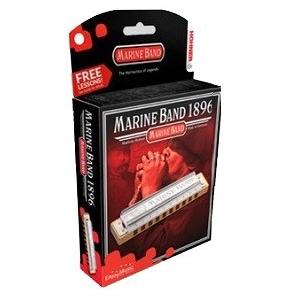 HOHNER Marine Band 1896/20 メジャー調 10ホールハーモニカ ハードケース付｜guitarplanet