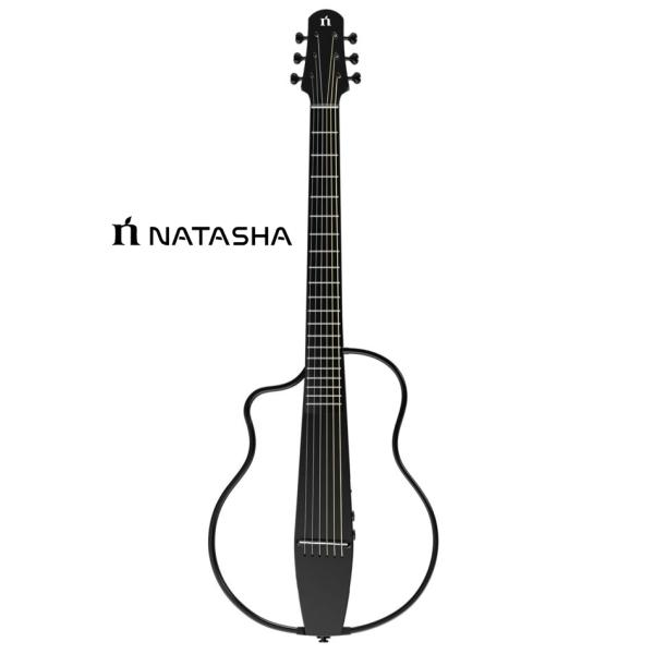 Natasha NBSG Steel &quot;Lefty&quot; Smart Guitar Black【左利き用...