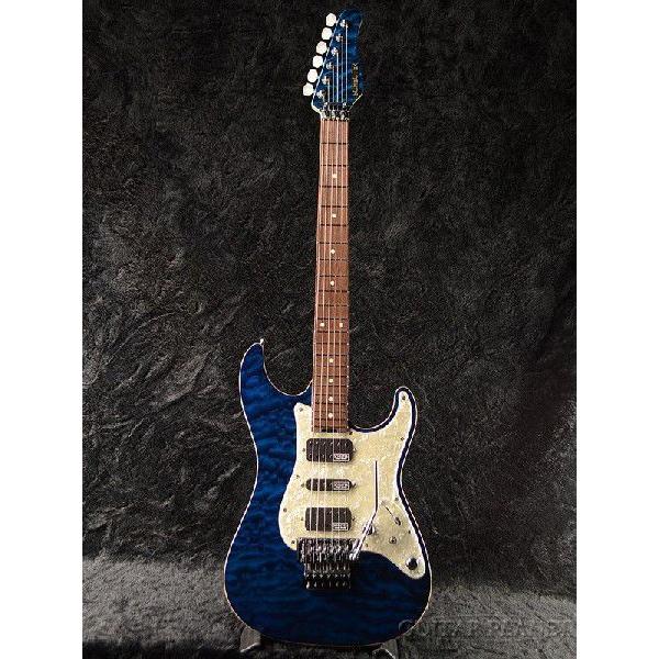 Schecter EX-5-22 CTM FRT / 4A Grade "Black Aqua"《エ...