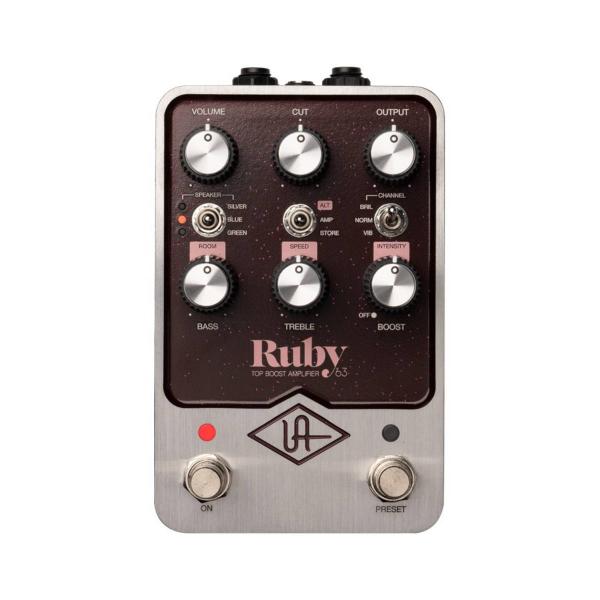 Universal Audio UAFX Ruby 63 Top Boost Amplifier ｜...
