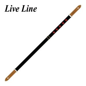 Live Line YUS34B-6 ハイビスカス ウクレレストラップ/レザーエンド｜guitarplanet