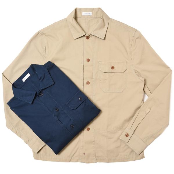 GLANSHIRT（グランシャツ）コットンヘリンボーンキャンバス ワークシャツ 71416(M) 1...