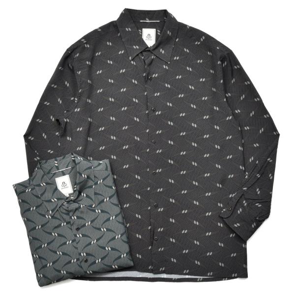 【SALE30】mando（マンド）レーヨンシルクプリントシャツ 25395-005 1105240...