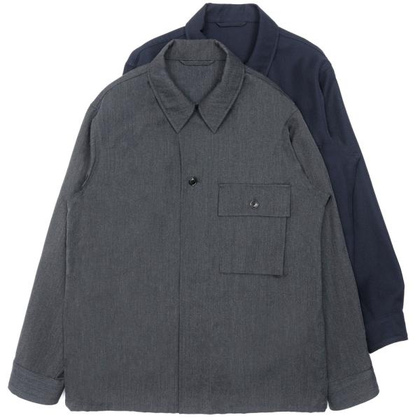 MILA SCHON MILANO（ミラ ショーン ミラノ）ウールサージオーバーシャツ 287-40...