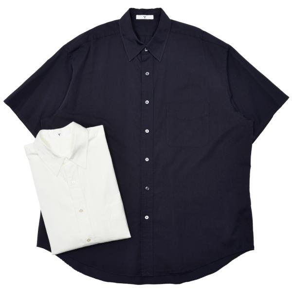 【SALE30】YLEVE（イレーヴ）Y（ワイ）ウォッシュドコットンサテンS/Sシャツ 165-61...