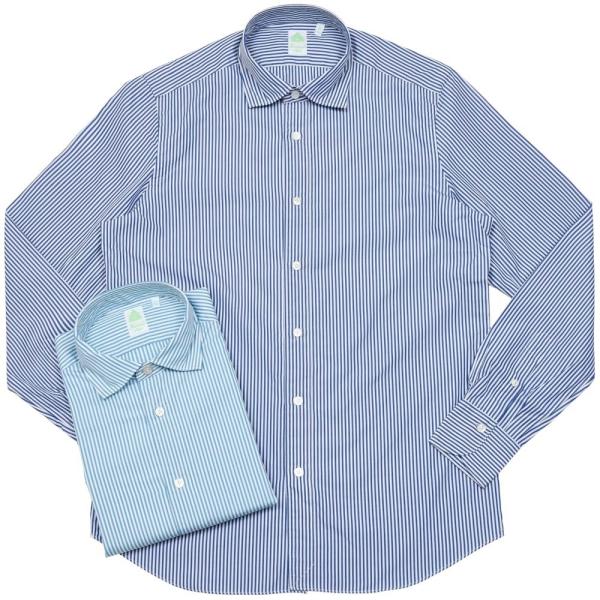 Finamore（フィナモレ）LUIGIルイジ/BALIバーリ 120/2ポプリンロンドンストライプ...