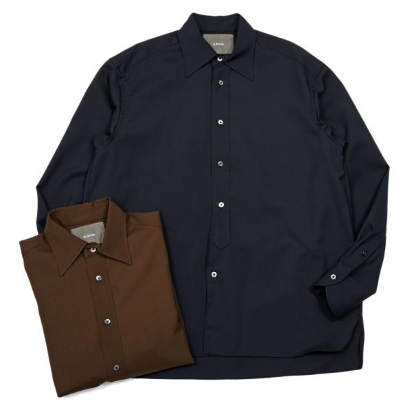 la favola（ラファーヴォラ）ウールトロピカルシャツ BIG SHIRT S10 110614...