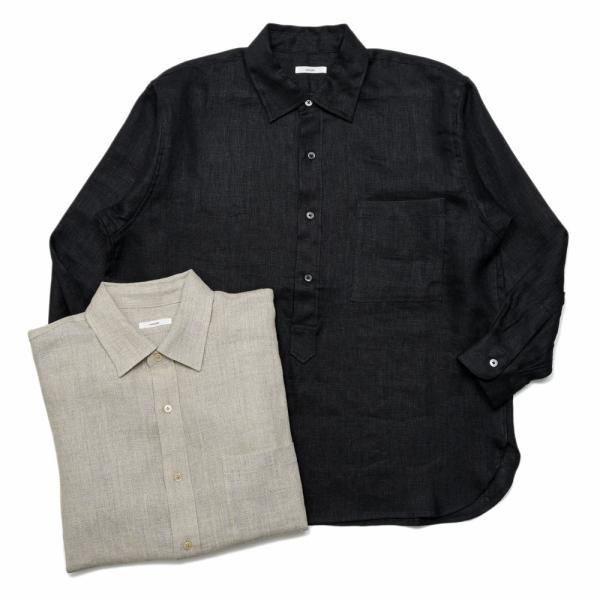 moncao（モンサオ）リネンプルオーバーシャツ M021380-LN 11061400172