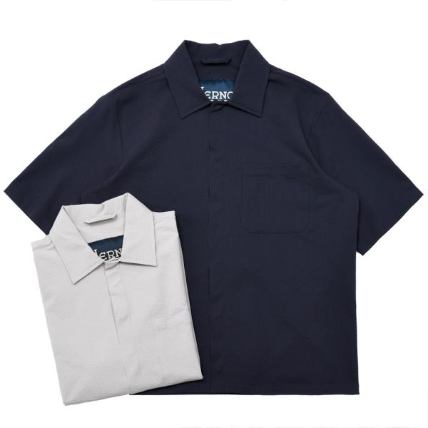 HERNO（ヘルノ）テックシアサッカーS/Sシャツ CM00012U-12684 110616001...
