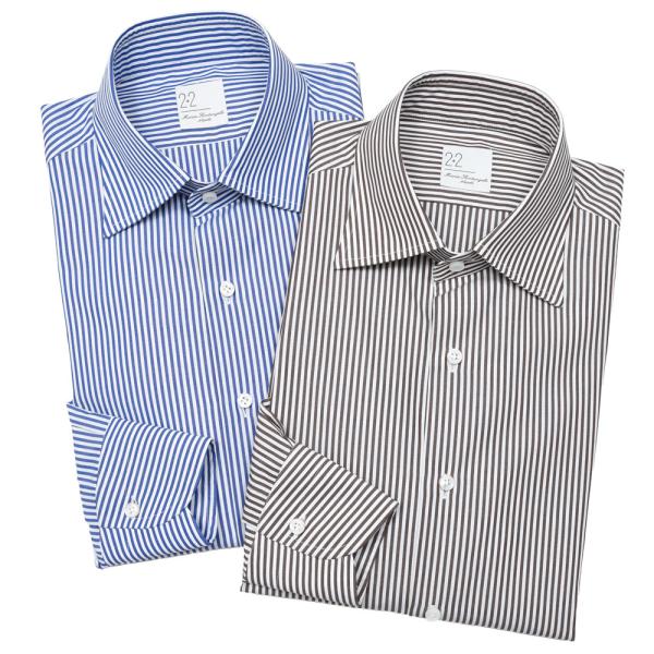 Maria Santangelo（マリア サンタンジェロ）コットンブロードロンドンストライプシャツ ...