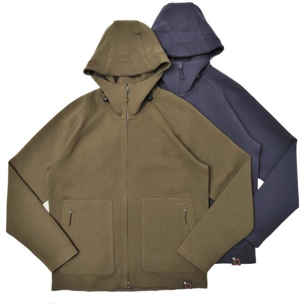 ASPESI（アスペジ）コットンポリエステルジャージジップアップフーディー AY66/04926AA...