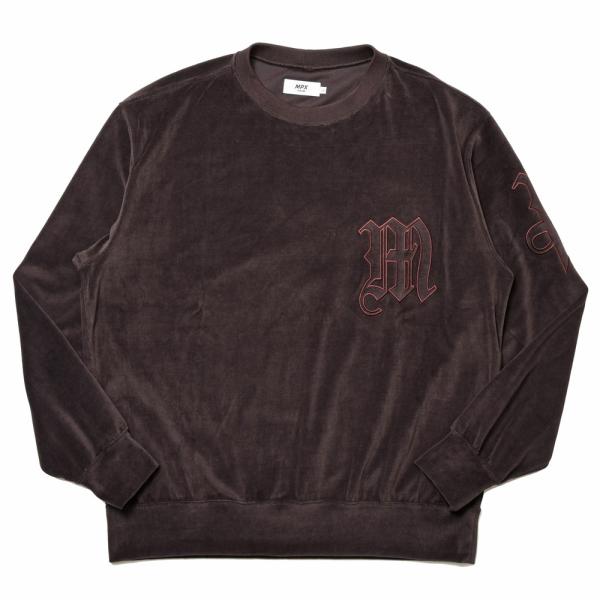 MPX mando（エムピーエックス マンド）コットンパイルクルーネックロゴカットソー MPX233...