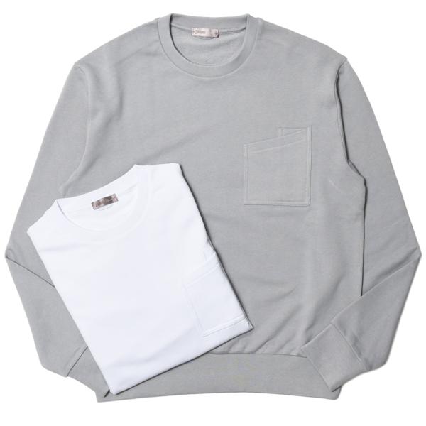 HERNO（ヘルノ）コットンクルーネックポケットスウェット JG00033UR 50017 1204...