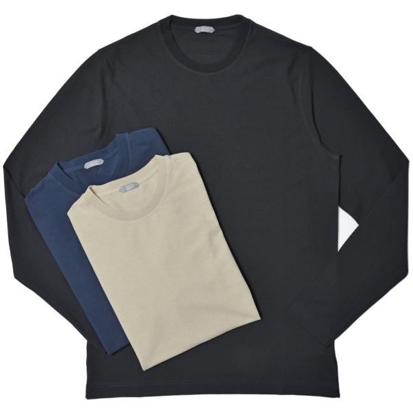 ZANONE（ザノーネ）オーガニックアイスコットンL/Sクルーネックカットソー TSHIRT ML/...