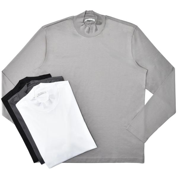 Stefan Brandt（シュテファン ブラント）コットンフライスL/Sモックネックカットソー E...