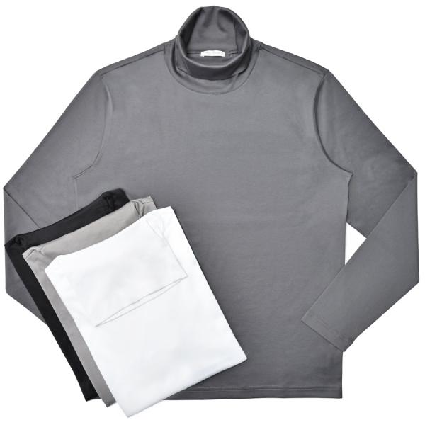 Stefan Brandt（シュテファン ブラント）コットンフライスL/Sタートルネックカットソー ...