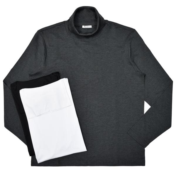 Stefan Brandt（シュテファン ブラント）コットンフライスL/Sタートルネックカットソー ...