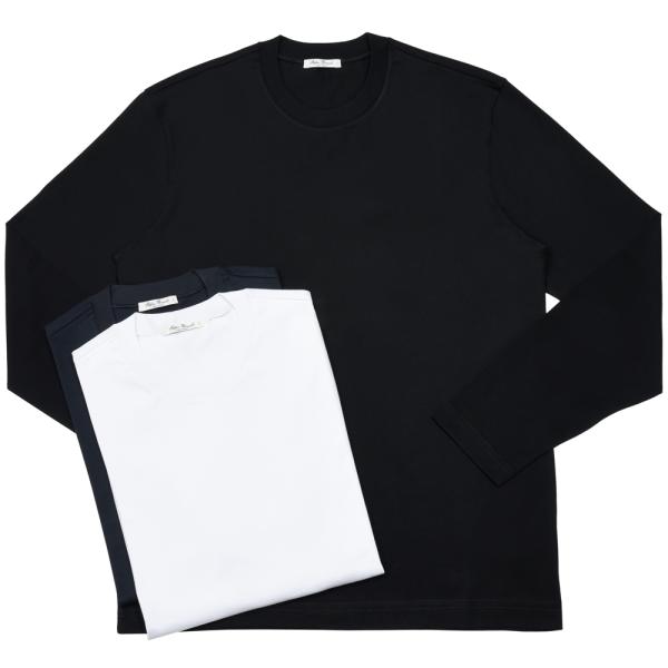 Stefan Brandt（シュテファン ブラント）コットンシングルジャージL/Sクルーネックカット...