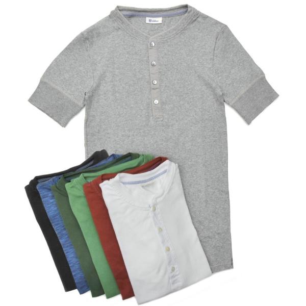 Schiesser（シーサー）コットンフライスS/Sヘンリーネックカットソー KARL-HEINZ ...