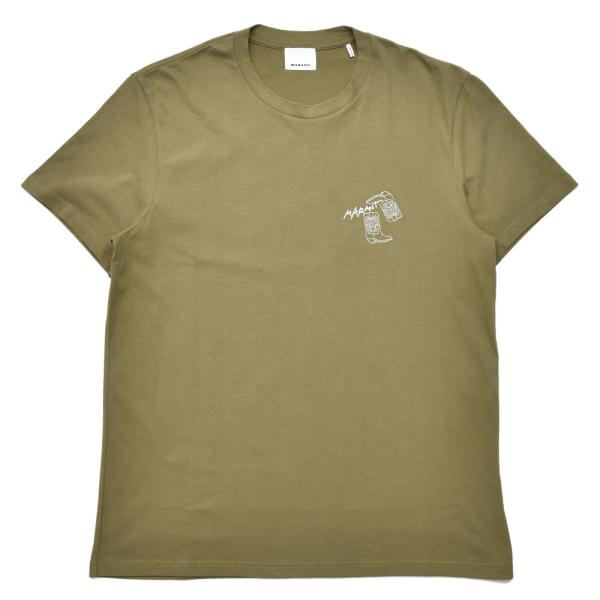 ISABEL MARANT（イザベル マラン）コットンジャージクルーネックロゴS/Sカットソー 27...