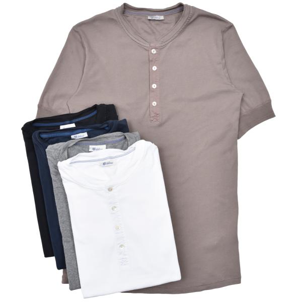 Schiesser（シーサー）オーガニックコットンフライスS/Sヘンリーネックカットソー KARL-...