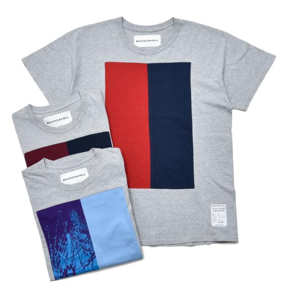 BUZIGAHILL（ブジガヒル）コットンパネルクルーネックS/Sカットソー 9008 121514...