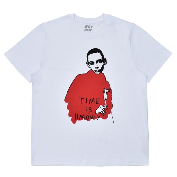 EGYBOY（エギーボーイ）コットンプリントクルーネックS/Sカットソー EB25219056 12...