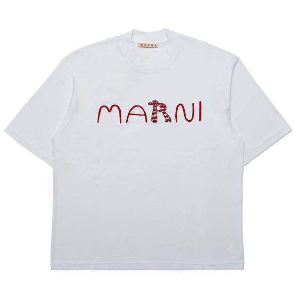MARNI（マルニ）コットンクルーネックS/Sカットソー HUMU0223S2 USCY86 gen...