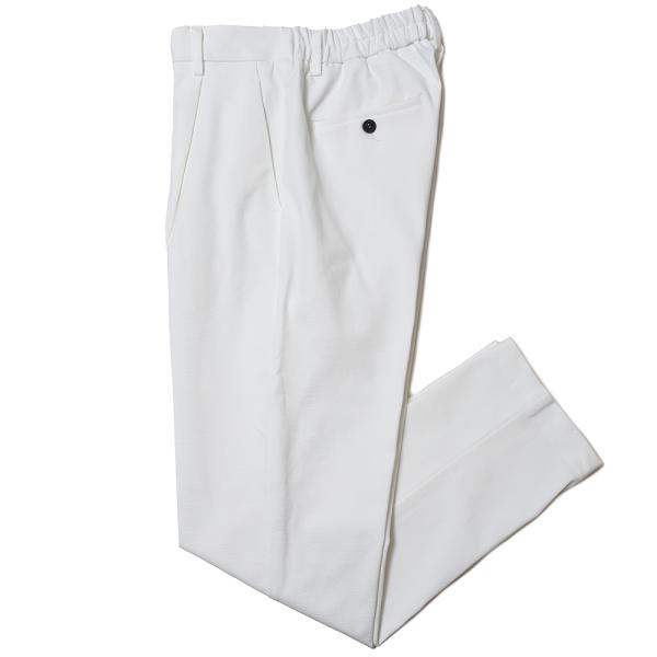 T-JACKET（ティージャケット）スーパーストレッチコットンシアサッカーソリッド1プリーツテーパー...