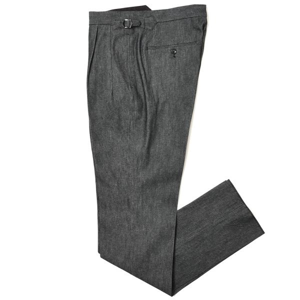 MILA SCHON MILANO（ミラ ショーン ミラノ）10オンスリジッドデニム1プリーツ1ダー...