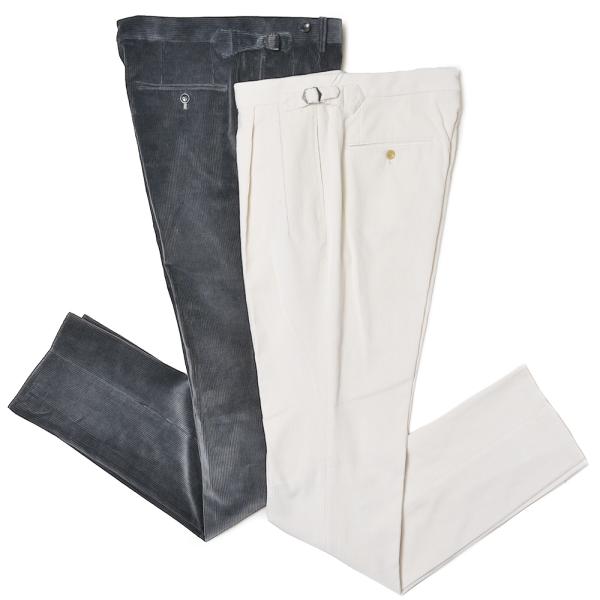 MILA SCHON MILANO（ミラ ショーン ミラノ）コットンコーデュロイ1プリーツ1ダーツサ...