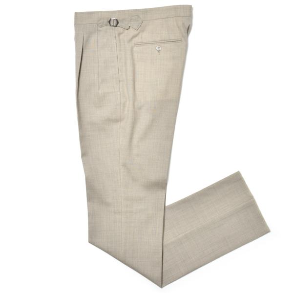 MILA SCHON MILANO（ミラ ショーン ミラノ）ウールフレスコ1プリーツ1ダーツサイドア...