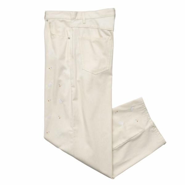 MARNI（マルニ）コットンキャンバスエンブロイダリーパンツ PAJD0586S0 USCX58 g...