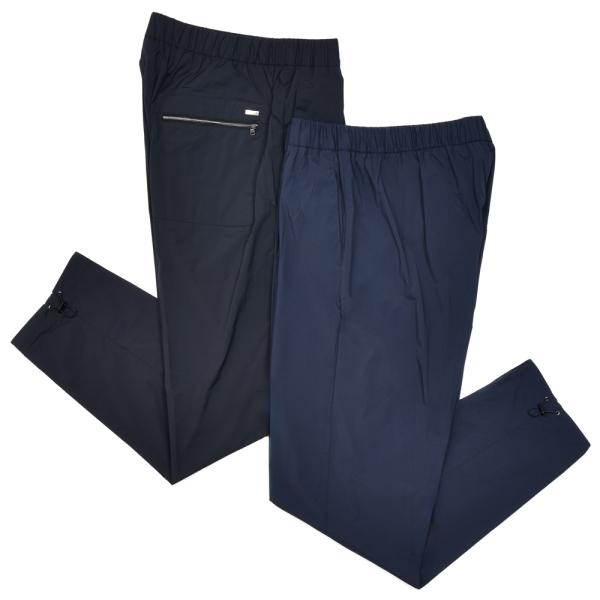 HERNO（ヘルノ）RESORTリゾート ストレッチナイロン1プリーツシャーリングパンツ PT000...