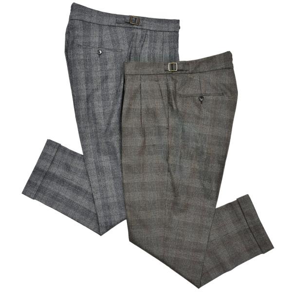 BERWICH（ベルウィッチ）SCOTCHスコッチ ナチュラルストレッチサキソニーオーバーチェック2...