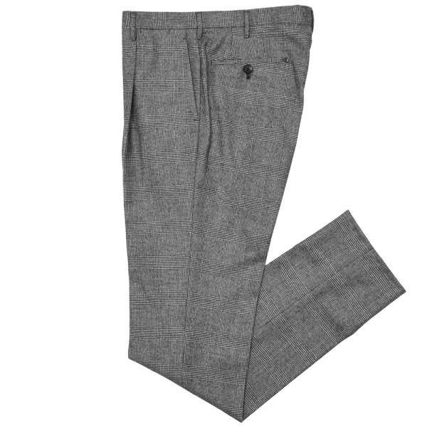 Rota（ロータ）ウールカシミヤグレンチェック1プリーツパンツ / テーパード 1305220405...