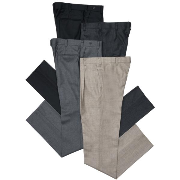 IGARASHI TROUSERS（五十嵐トラウザーズ）ウールストレッチサキソニー1プリーツパンツ ...