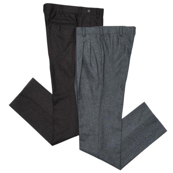 IGARASHI TROUSERS（五十嵐トラウザーズ）ウールフランネル2プリーツパンツ / ストレ...