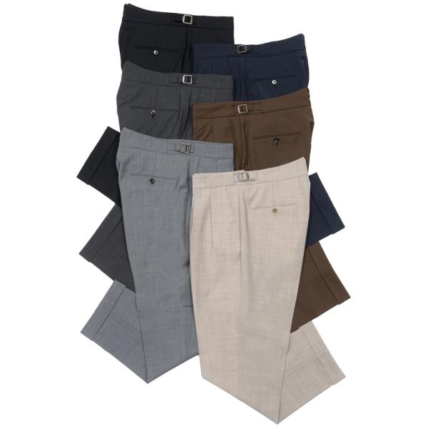 BERWICH（ベルウィッチ）SCOTCHスコッチ テックウール2インプリーツクロップドパンツ GT...