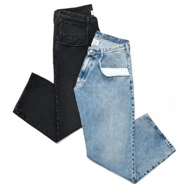 Maison Margiela（メゾン マルジェラ）ストレートジーンズ コントラストポケット S51...