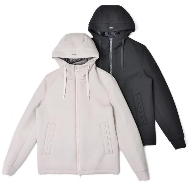 HERNO（ヘルノ）ダイアゴナルスキューバダブルジップフーディーブルゾン GI0235U-39500...