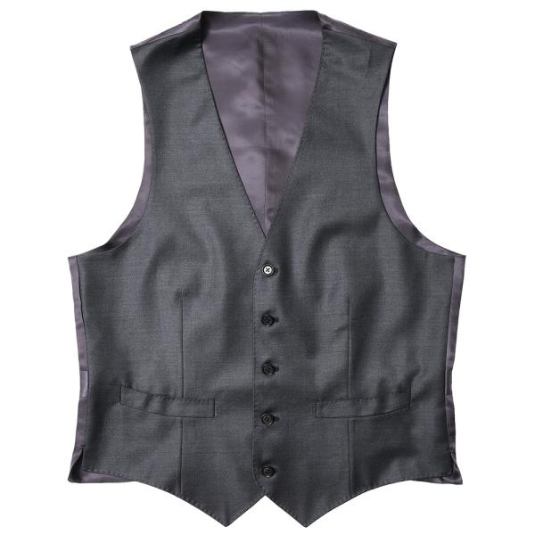 guji（グジ）SUPER150'sウールギャバジンソリッドジレ (MADE BY RING JAC...