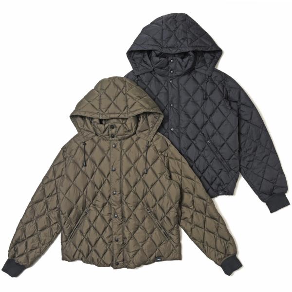 ASPESI（アスペジ）ダイヤキルトナイロンダウンフーディーブルゾン 2I20 MAGENTA FN...