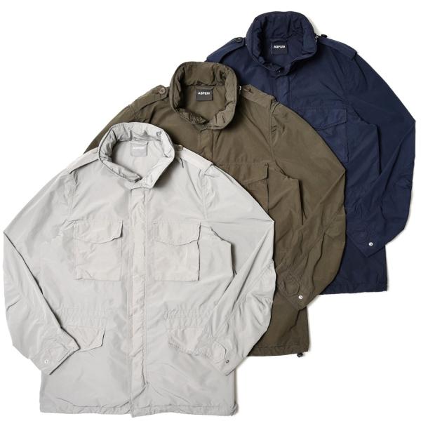 ASPESI（アスペジ）ガーメントダイポリエステルナイロンM-65フィールドジャケット GIUBBO...