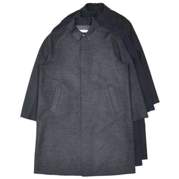 LARDINI（ラルディーニ）PIERREピエール ウールダブルフェイスフランネルバルカラーコート（...