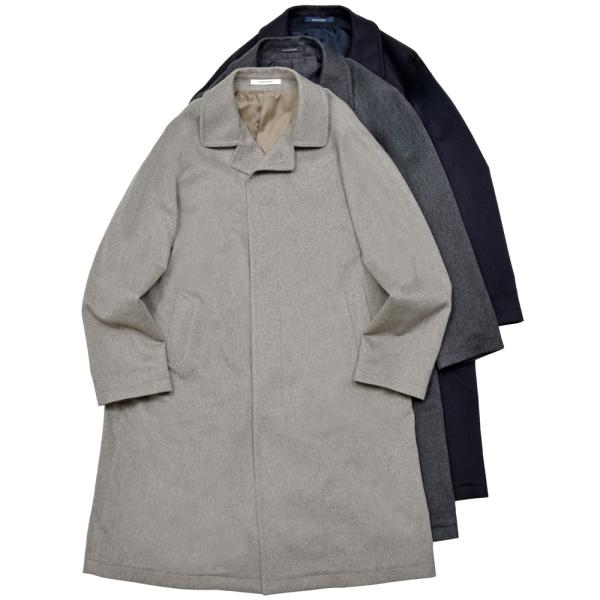 TAGLIATORE（タリアトーレ）SALOMONサロモン ウールカシミアフランネルバルカラーコート...