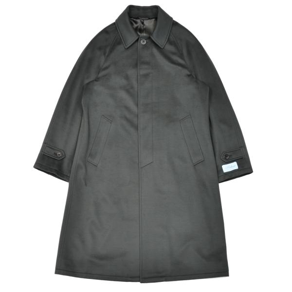 Belvest（ベルベスト）ウールフランネルバルカラーコート 14152200020