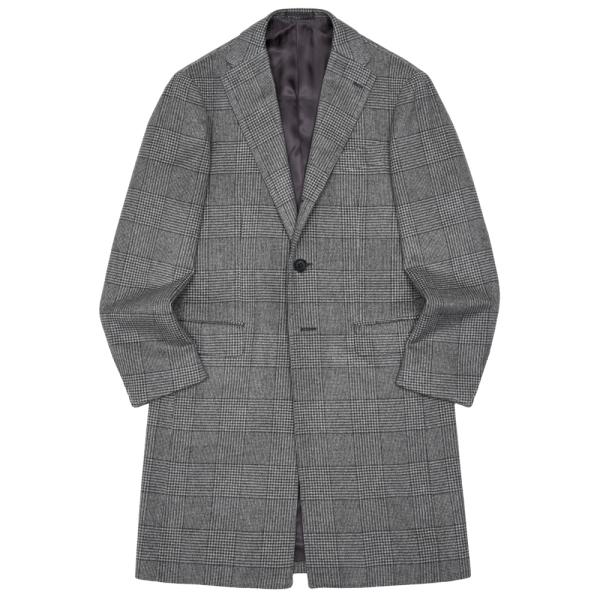 guji（グジ）カシミヤグレンチェックチェスターフィールドコート MADE BY RING JACK...