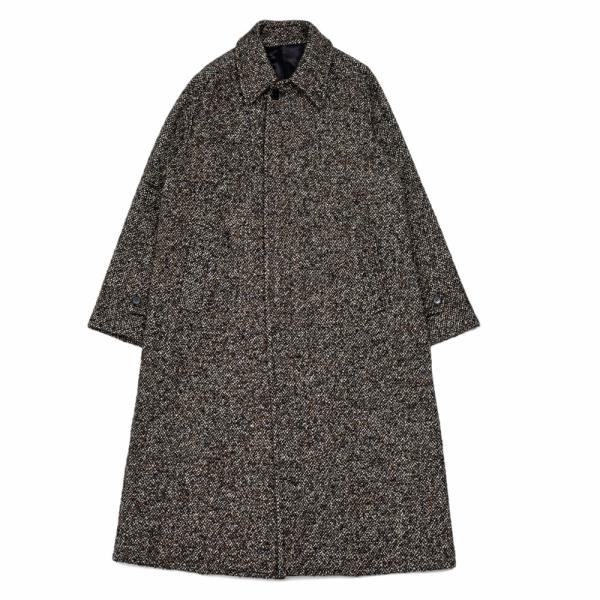 HUSBANDS（ハズバンズ）ウールポリエステルツィードカーコート H13H MASB 141524...